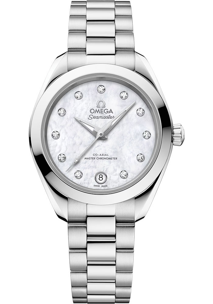 Omega Watches - Seamaster Aqua Terra 150M Master Co-Axial 30 mm - Stainless Steel - Style No: 220.10.30.20.55.001