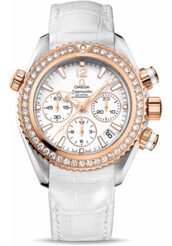 Omega Watches - Seamaster Planet Ocean Chrono 37.5 mm Red Gold On Leather - Style No: 222.28.38.50.04.001