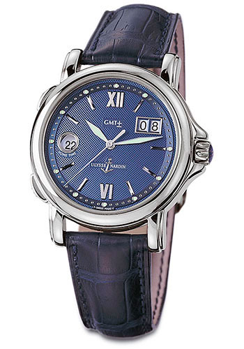 Ulysse Nardin Watches - GMT Dual Time 40mm Steel - Style No: 223-88/383