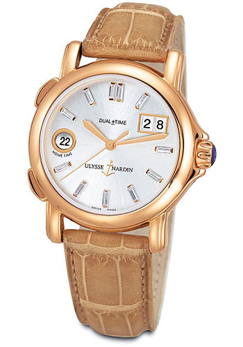 Ulysse Nardin Watches - GMT Dual Time 37mm Ladies Gold - Style No: 226-22/001