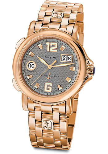 Ulysse Nardin Watches - GMT Dual Time 40mm Rose Gold - Style No: 226-87-8/61