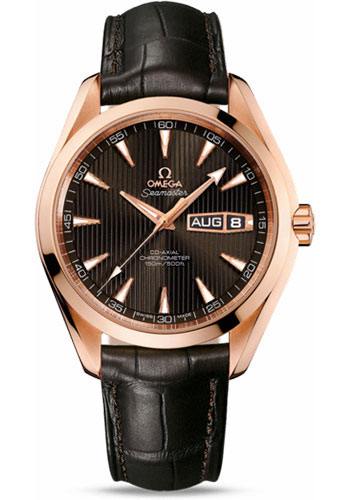 Omega Watches - Seamaster Aqua Terra Annual Calendar Red Gold - Style No: 231.53.43.22.06.001