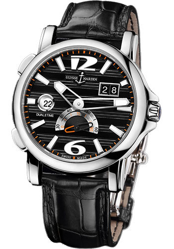 Ulysse Nardin Watches - GMT Dual Time 42mm - Style No: 243-55/62