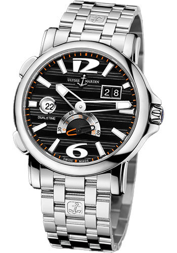 Ulysse Nardin Watches - GMT Dual Time 42mm - Style No: 243-55-7/62