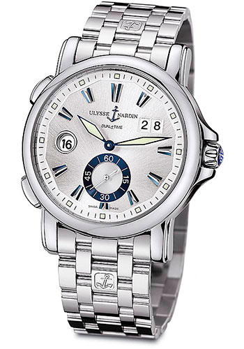 Ulysse Nardin Watches - GMT Dual Time 42mm - Style No: 243-55-7/91