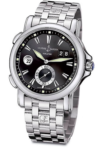 Ulysse Nardin Watches - GMT Dual Time 42mm - Style No: 243-55-7/92