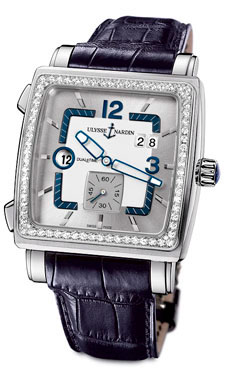 Ulysse Nardin Watches - Quadrato Dual Time Stainless Steel - Style No: 243-92B/601