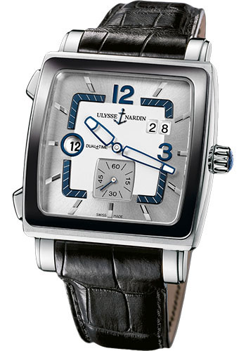 Ulysse Nardin Watches - Quadrato Dual Time Stainless Steel - Style No: 243-92CER-601