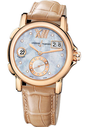 Ulysse Nardin Watches - GMT Dual Time 37mm Ladies Steel - Style No: 246-22/392