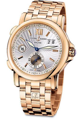 Ulysse Nardin Watches - GMT Dual Time 42mm - Style No: 246-55-8/31