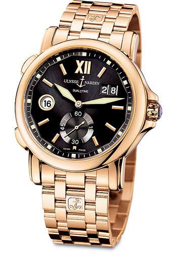 Ulysse Nardin Watches - GMT Dual Time 42mm - Style No: 246-55-8/32