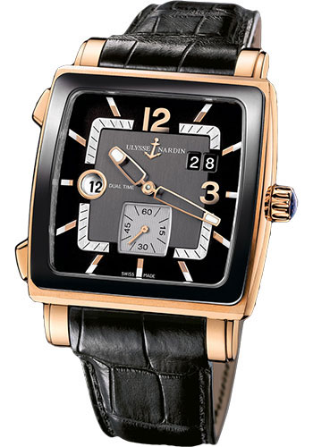 Ulysse Nardin Watches - Quadrato Dual Time Rose Gold - Style No: 246-92CER-692