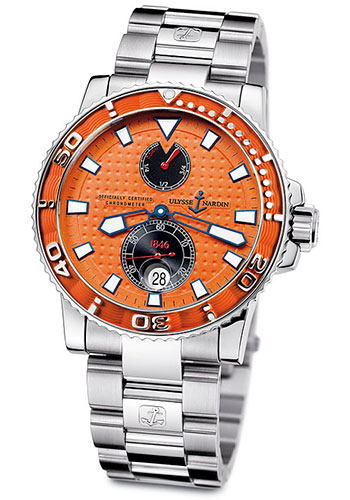 Ulysse Nardin Watches - Maxi Marine Diver Stainless Steel - Style No: 263-33-7/97