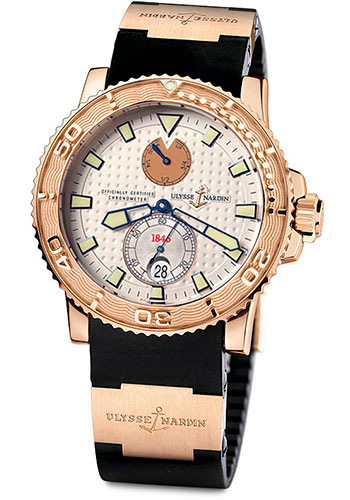 Ulysse Nardin Watches - Maxi Marine Diver Rose Gold - Style No: 266-33-3A/90