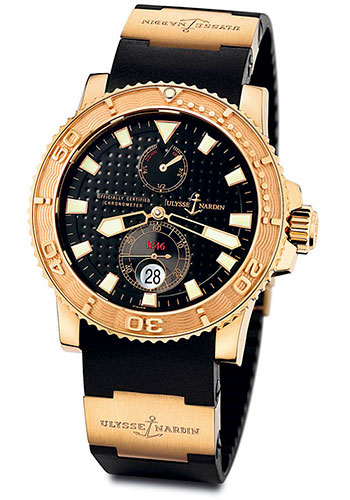Ulysse Nardin Watches - Maxi Marine Diver Rose Gold - Style No: 266-33-3A/92