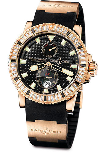 Ulysse Nardin Watches - Maxi Marine Diver Rose Gold - Style No: 266-34BAG-3A/92
