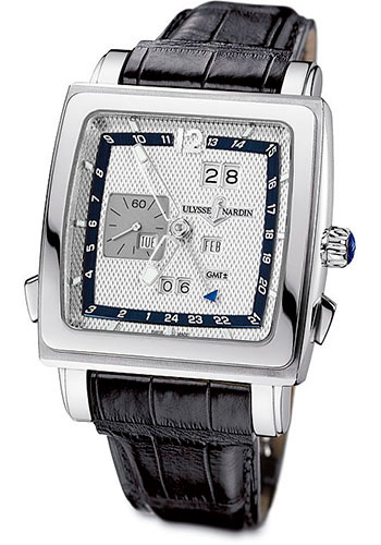 Ulysse Nardin Watches - Quadrato Dual Time Perpetual White Gold - Style No: 320-90/61