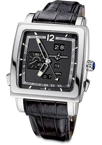 Ulysse Nardin Watches - Quadrato Dual Time Perpetual White Gold - Style No: 320-90/62