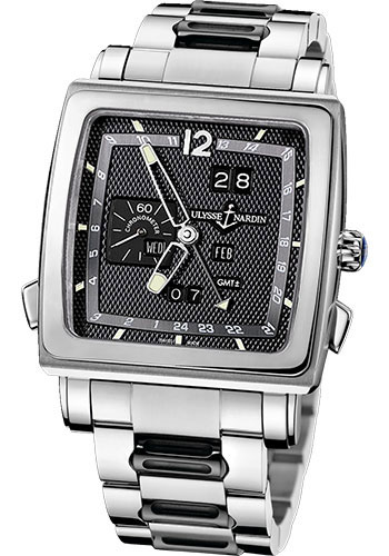 Ulysse Nardin Watches - Quadrato Dual Time Perpetual White Gold - Style No: 320-90-8/62