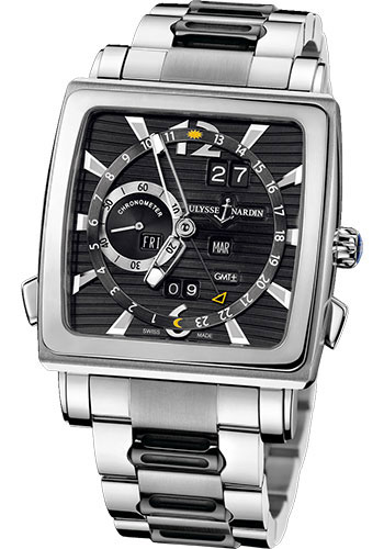 Ulysse Nardin Watches - Quadrato Dual Time Perpetual White Gold - Style No: 320-90-8M/92