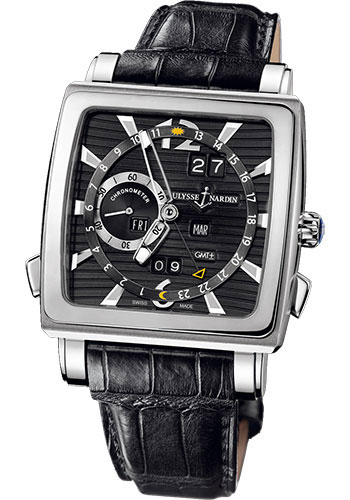 Ulysse Nardin Watches - Quadrato Dual Time Perpetual White Gold - Style No: 320-90/92