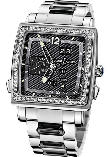 Ulysse Nardin Watches - Quadrato Dual Time Perpetual White Gold - Style No: 320-90B-8/62