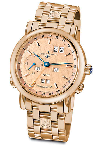 Ulysse Nardin Watches - GMT Perpetual 40mm - Style No: 322-88-8