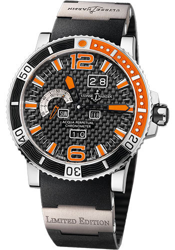 Ulysse Nardin Watches - Marine Acqua Perpetual Limited Edition - Style No: 333-90-3