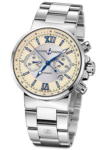 Ulysse Nardin Watches - Maxi Marine Chronograph - Style No: 353-66-7/314