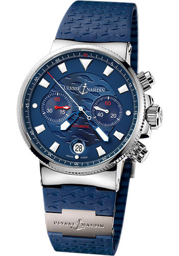 Ulysse Nardin Watches - Maxi Marine Blue Seal Chronograph - Style No: 353-68LE-3
