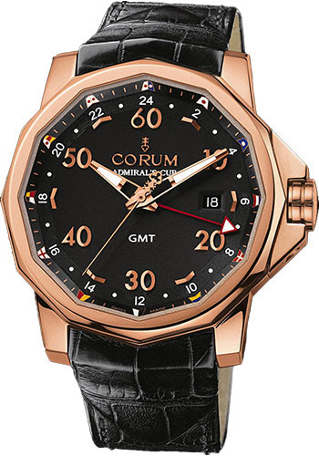 Corum Watches - Admiral's Cup GMT 44 Red Gold - Style No: 383.330.55/0081 AN12