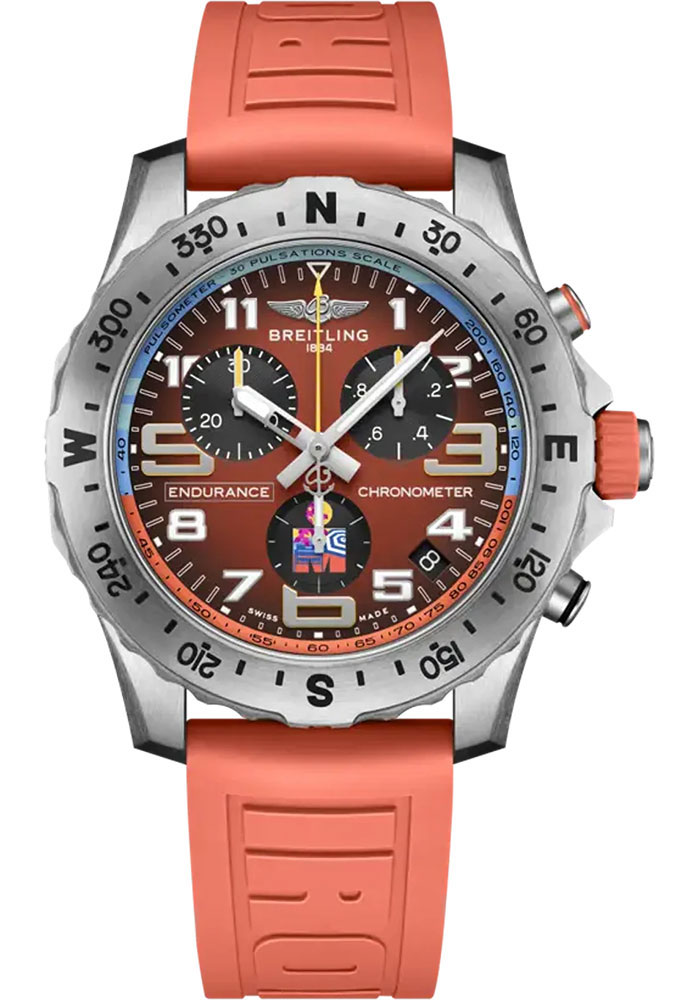 Breitling Watches - Professional Endurance Pro 44 44mm - Titanium - Rubber Strap - Tang Buckle - Style No: E823107A1O1S1