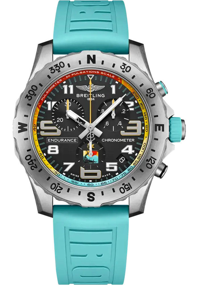 Breitling Watches - Professional Endurance Pro 44 44mm - Titanium - Rubber Strap - Tang Buckle - Style No: E823108A1B1S1
