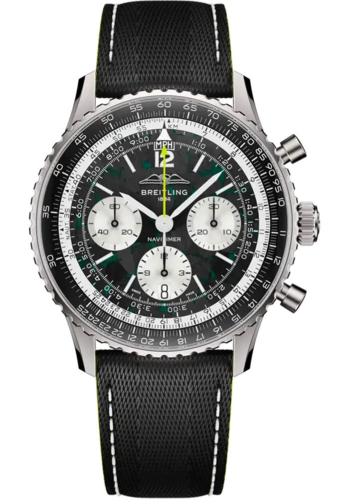 Breitling Watches - Navitimer B01 Chronograph 43mm - Titanium - Leather Strap - Folding Buckle - Style No: EB01381A1B1X1