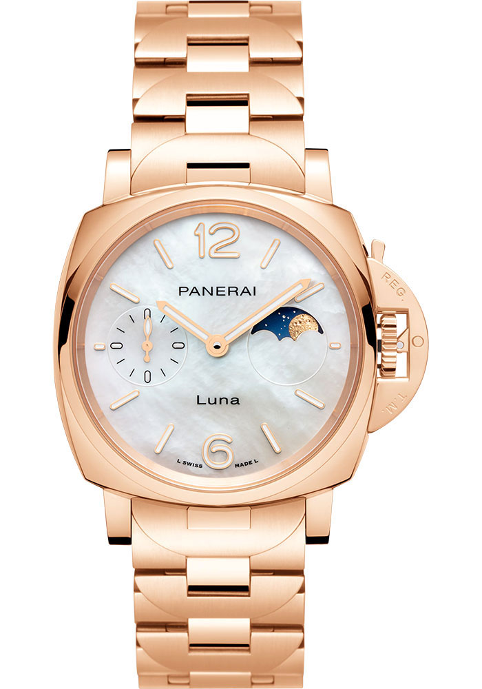 Panerai Watches - Luminor Due Luna - 38mm - Goldtech - Style No: PAM01504