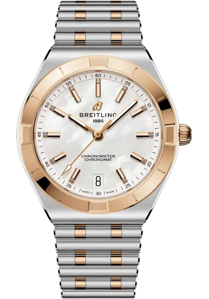 Breitling Watches - Chronomat Automatic 36 Steel and Red Gold - Metal Bracelet - Style No: U10320101A1U1