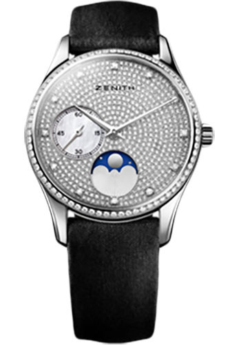 Zenith Watches - Elite Lady Ultra Thin Moonphase White Gold - Style No: 45.2310.692/81.C717