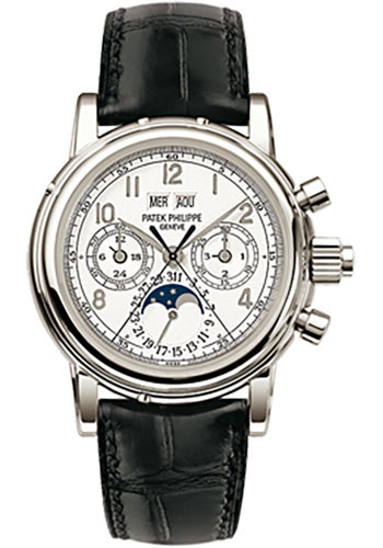 Patek Philippe Watches - Grand Complications Perpetual Calendar Moonphase Chronograph - Style No: 5004P-021
