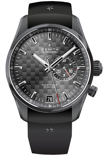 Zenith Watches - El Primero Retrotimer Black Steel - Style No: 75.2030.4055/21.R580