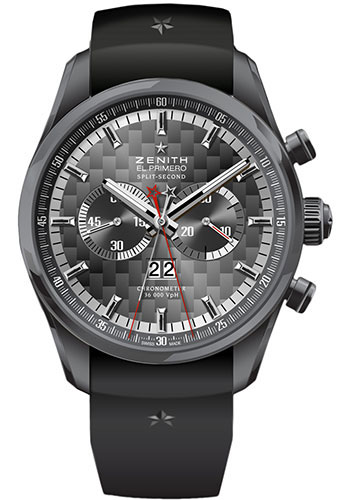 Zenith Watches - El Primero Rattrapante Black Steel - Style No: 75.2050.4026/21.R530