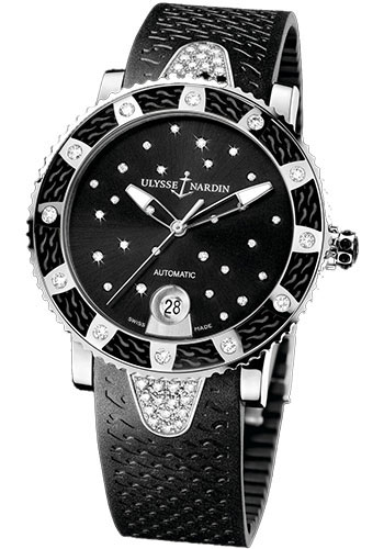 Ulysse Nardin Watches - Marine Lady Diver Starry Night Steel - Style No: 8103-101E-3C/22