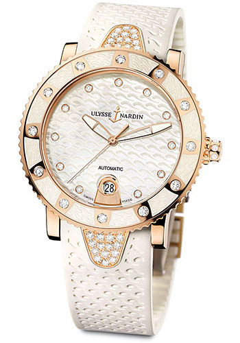 Ulysse Nardin Watches - Marine Diver Lady Gold - Style No: 8106-101E-3C/10