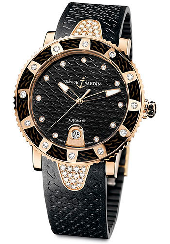 Ulysse Nardin Watches - Marine Diver Lady Gold - Style No: 8106-101E-3C/12