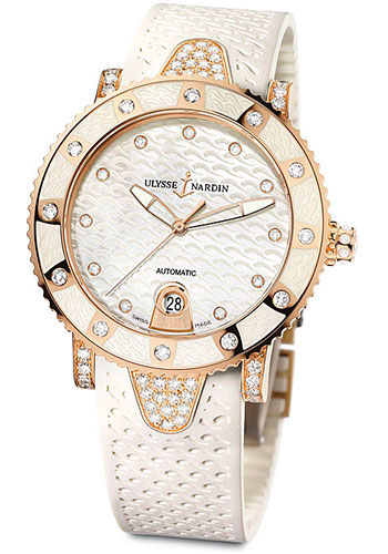 Ulysse Nardin Watches - Marine Diver Lady Gold - Style No: 8106-101EC-3C/10