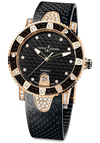Ulysse Nardin Watches - Marine Diver Lady Gold - Style No: 8106-101EC-3C/12