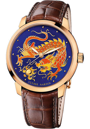 Ulysse Nardin Watches - Classico Rose Gold - Style No: 8156-111-2/DRAGON