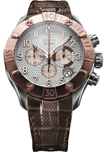 Zenith Watches - Defy Classic Chrono Aero T Steel and Gold - Style No: 860516400001C649
