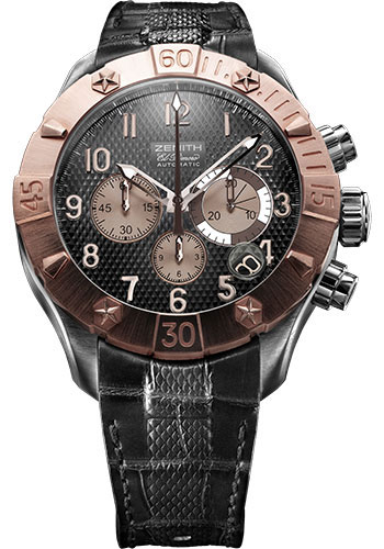 Zenith Watches - Defy Classic Chrono Aero T Steel and Gold - Style No: 860516400021C648