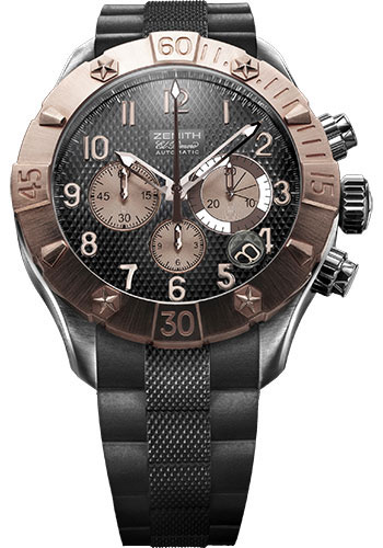 Zenith Watches - Defy Classic Chrono Aero T Steel and Gold - Style No: 860516400021R642