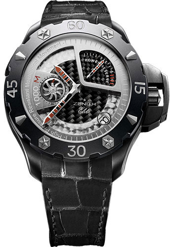 Zenith Watches - Defy Xtreme Power Reserve Black Titanium - Style No: 96051568521C648